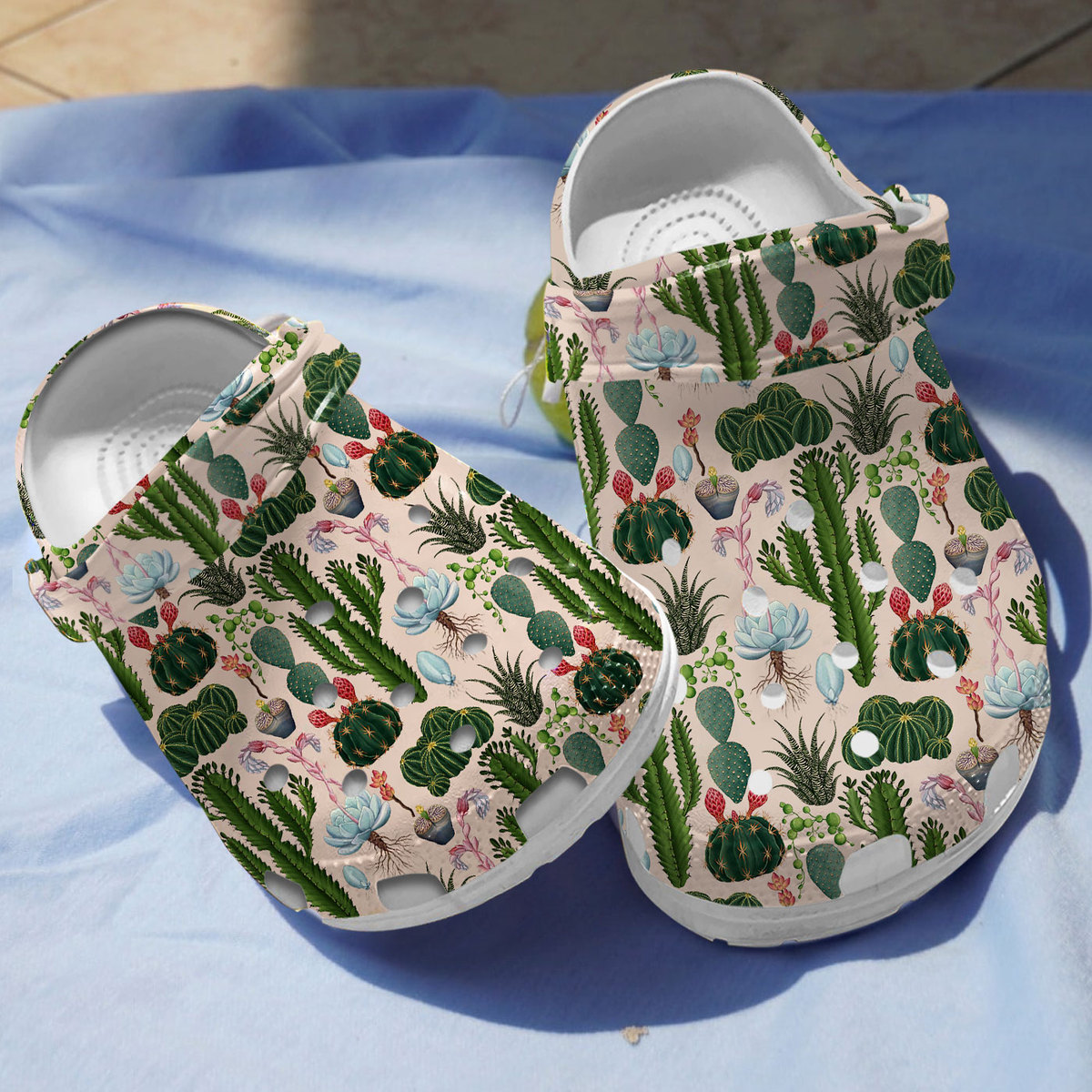 Cactus Garden Crocs Crocband Clogs Shoes Comfortable For Men Women and Kids