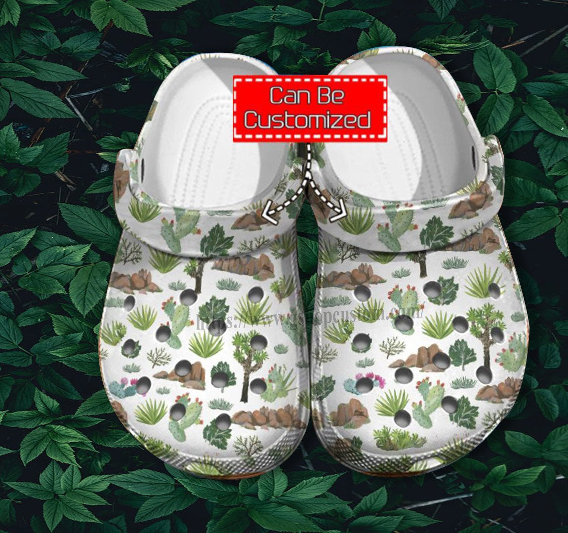 Cactus Garden Tree Shoes For Men Women - Garden Worker Shoes Croc Clogs Customize