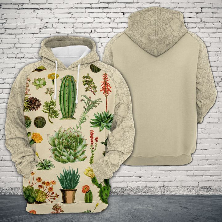 Cactus Plant 3D All Over Print Hoodie, Zip Hoodie