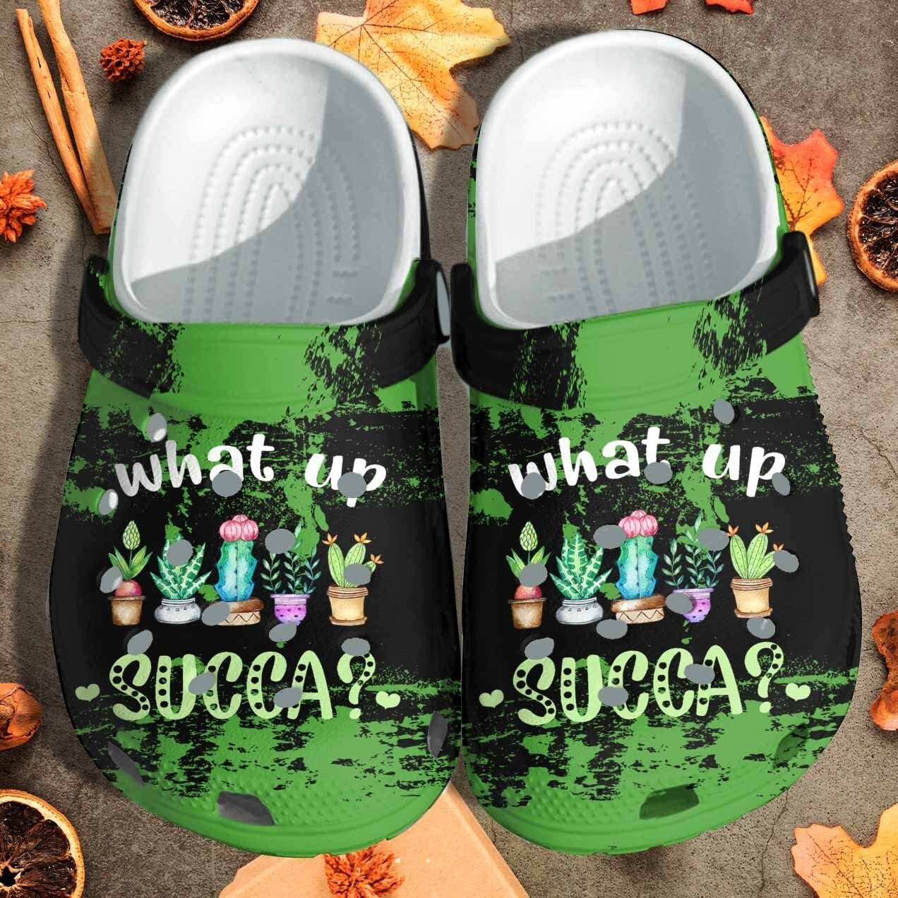 Cactus Plants Shoes Clogs Gift For Boy Girl - What Up Succa Beach Shoes Clogs Birthday Gift
