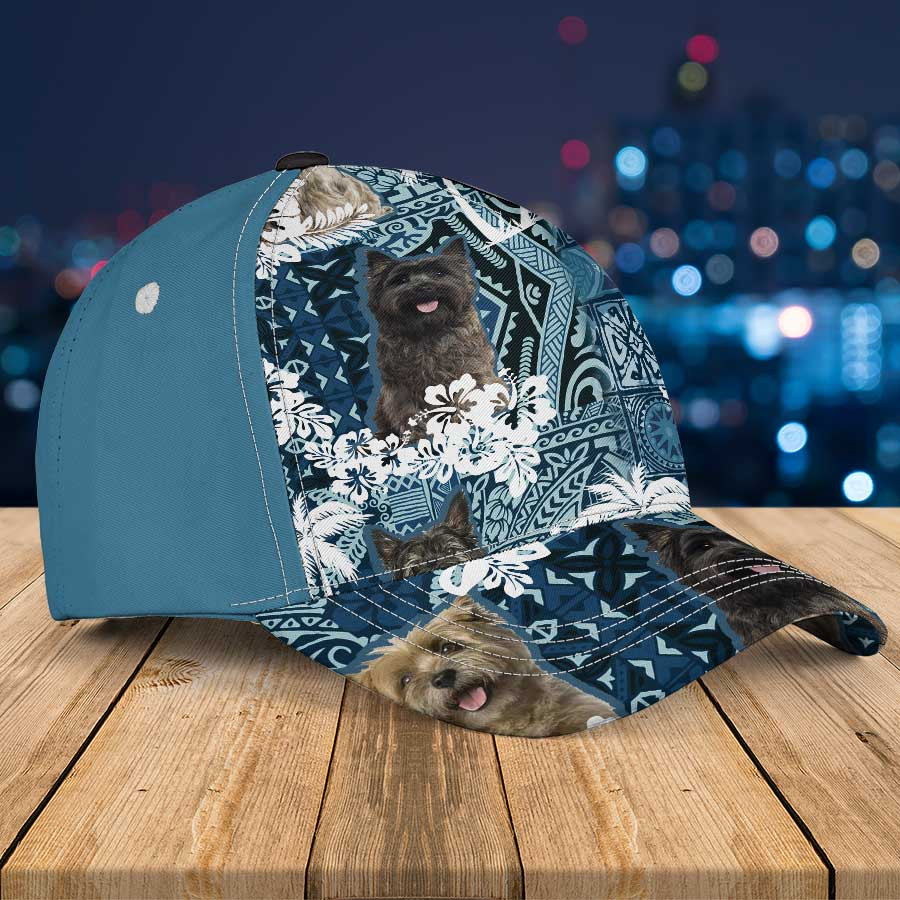 Cairn Terrier Hawaiian Summer Hat, Cairn Terrier Summer Aloha Baseball Cap Trucker Hats Custom Hats Gifts For Men & Women