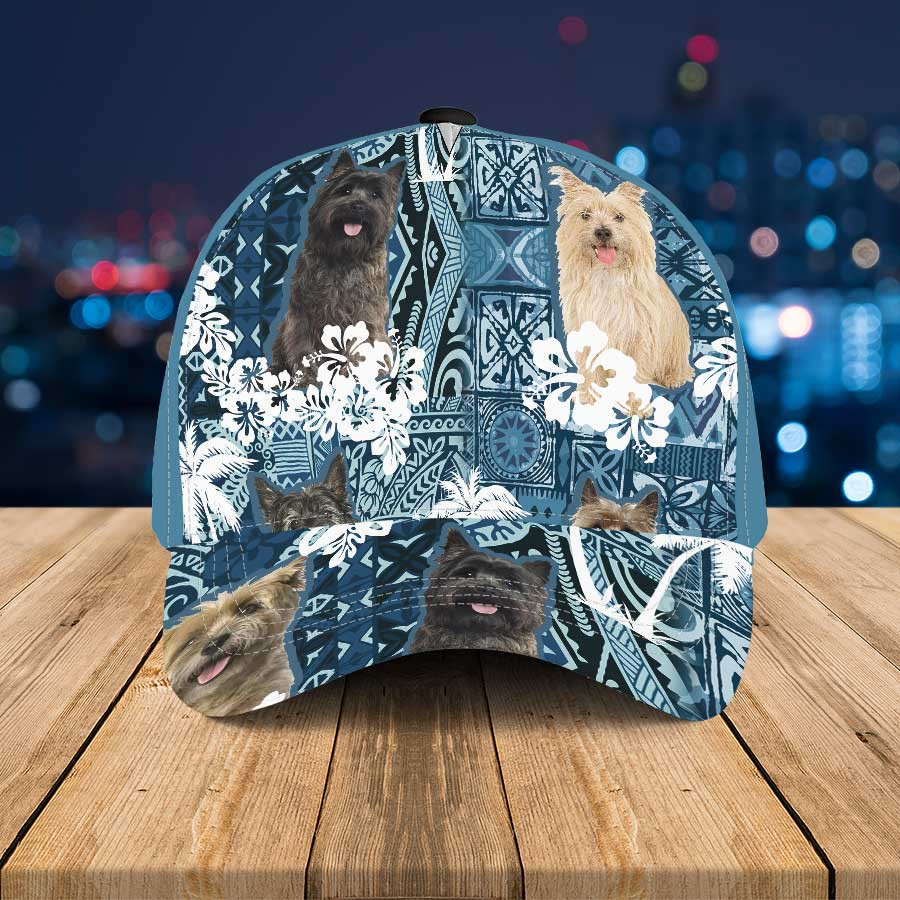 Cairn Terrier Hawaiian Summer Hat, Cairn Terrier Summer Aloha Baseball Cap Trucker Hats Custom Hats Gifts For Men & Women