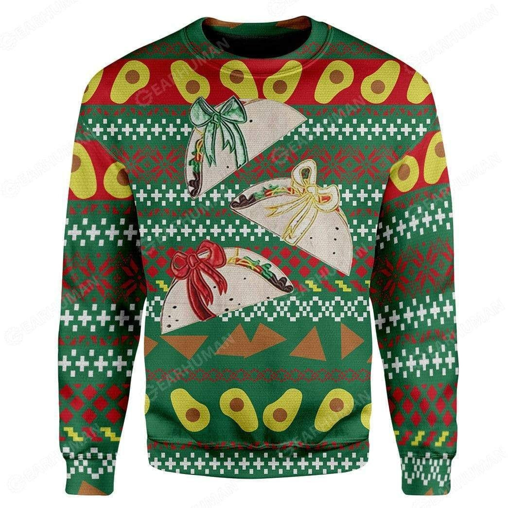 Cake Ugly Christmas Sweater Adult 3D Funny Matching for family