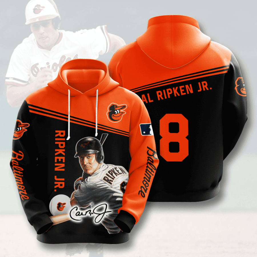 Cal Ripken Jr Baltimore Orioles 3D All Over Print Hoodie, Zip Hoodie
