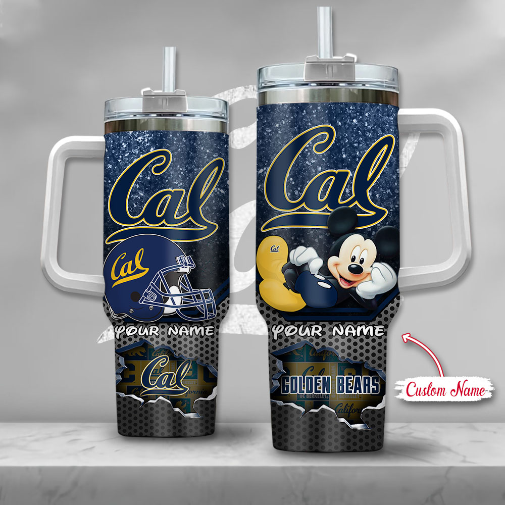 California Golden Bears NCAA Mickey Mouse Custom Stanley Cup 40 oz 30 oz Tumbler With HandleTVC230117