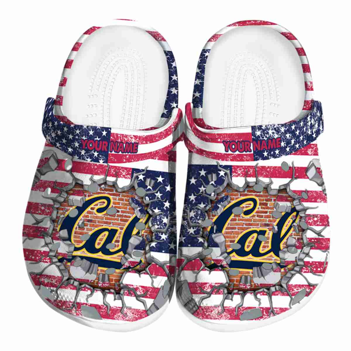 California Golden Bears NCAA Sport Crocs Crocband Clogs Shoes Comfortable For Men Women and Kids