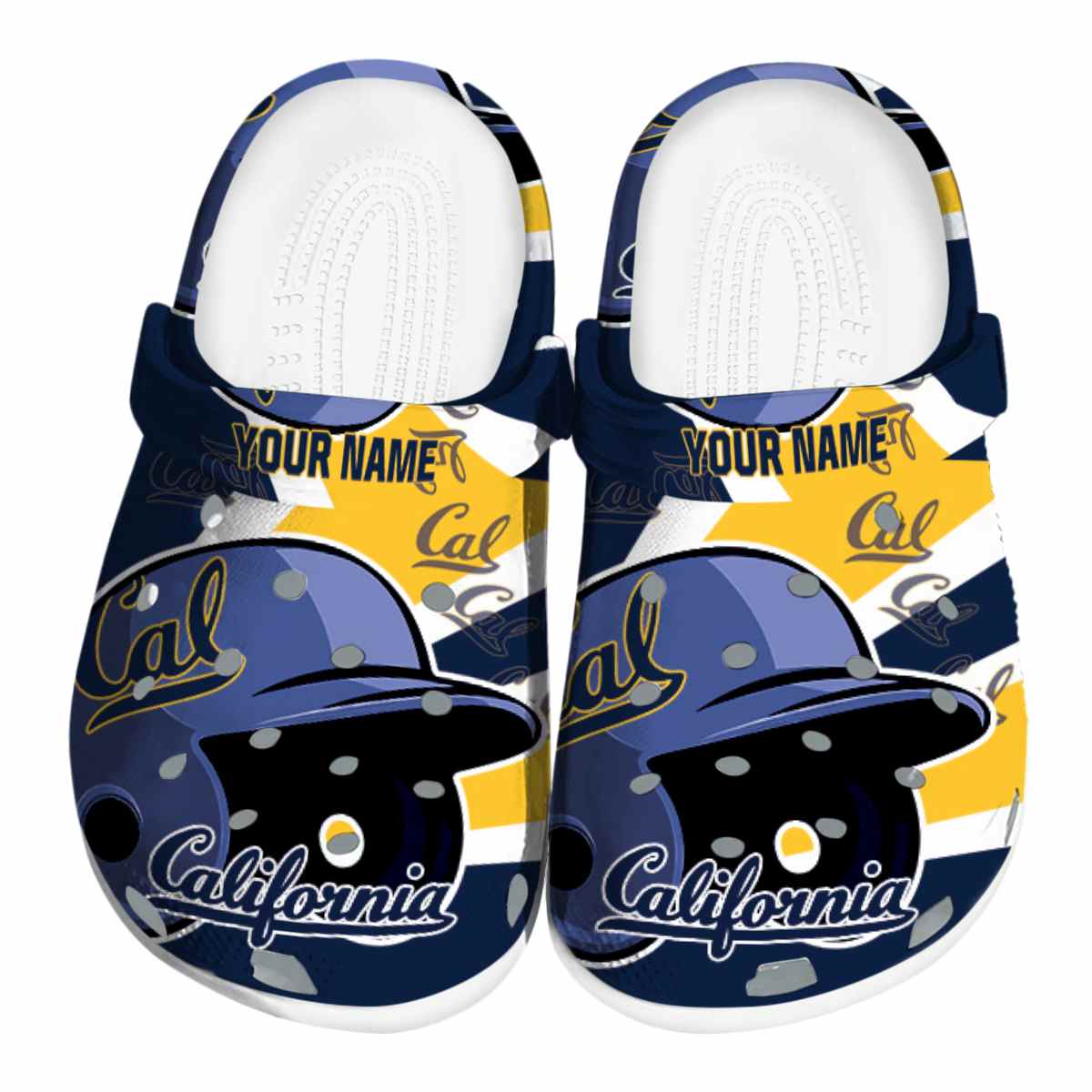 California Golden Bears NCAA Sport Crocs Crocband Clogs Shoes Comfortable For Men Women and Kids