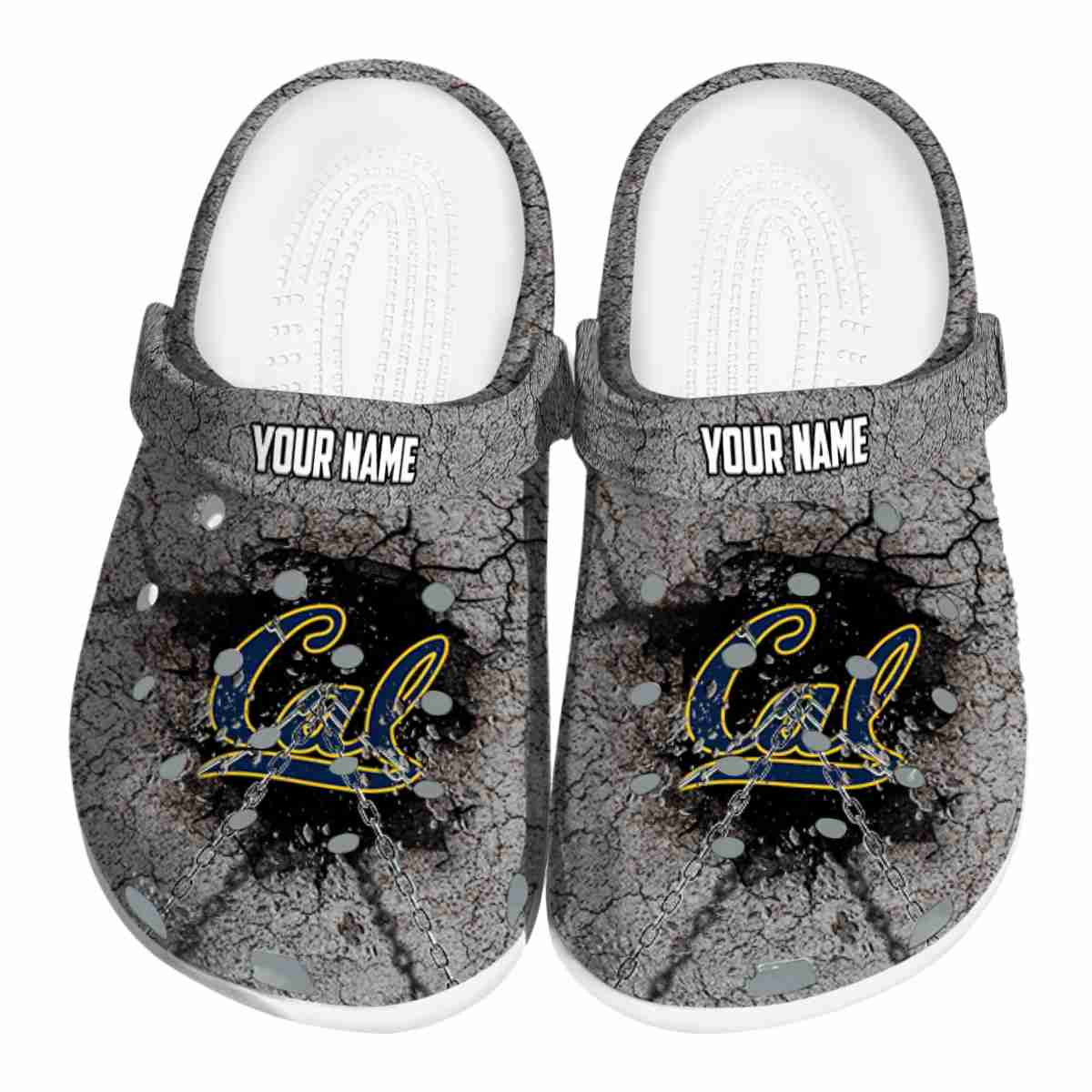 California Golden Bears NCAA Sport Crocs Crocband Clogs Shoes Comfortable For Men Women and Kids