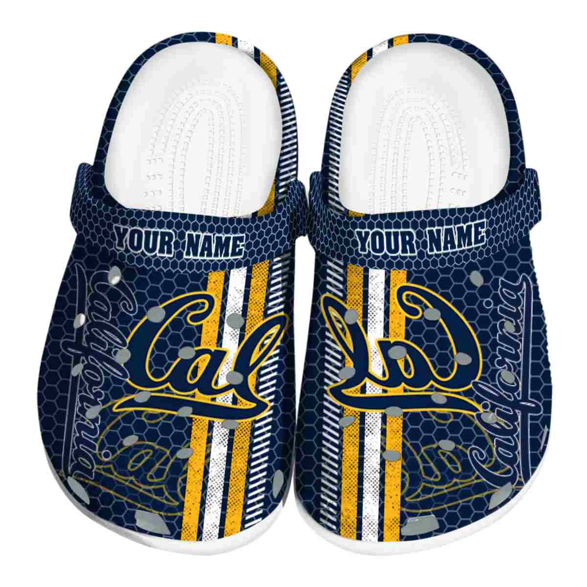 California Golden Bears NCAA Sport Crocs Crocband Clogs Shoes Comfortable For Men Women and Kids