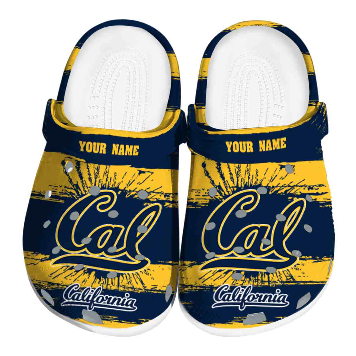 California Golden Bears NCAA Sport Crocs Crocband Clogs Shoes Comfortable For Men Women and Kids