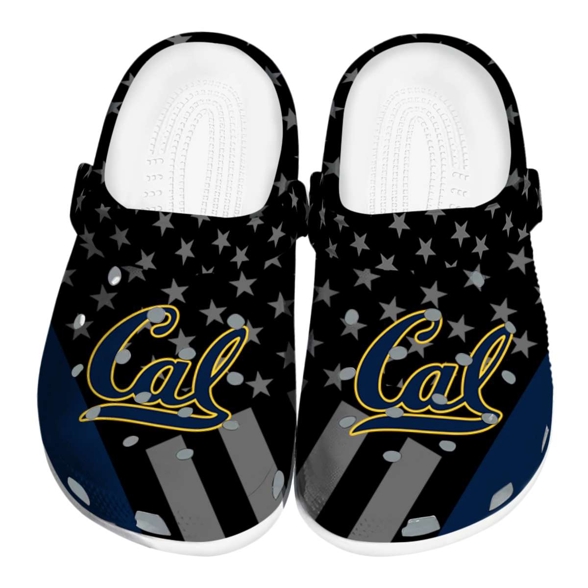 California Golden Bears NCAA Sport Crocs Crocband Clogs Shoes Comfortable For Men Women and Kids