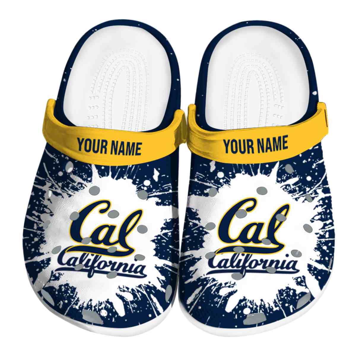 California Golden Bears NCAA Sport Crocs Crocband Clogs Shoes Comfortable For Men Women and Kids