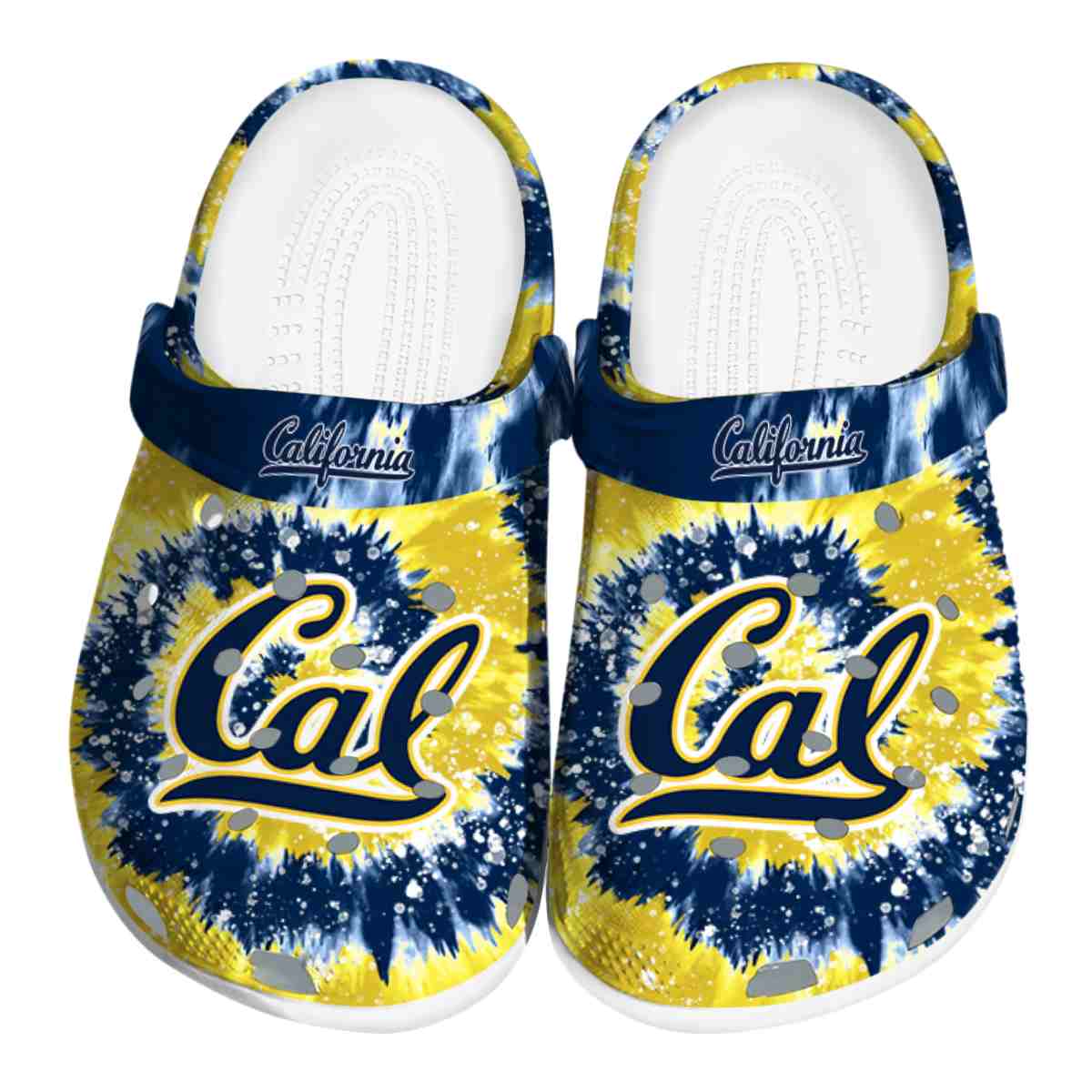 California Golden Bears NCAA Sport Crocs Crocband Clogs Shoes Comfortable For Men Women and Kids