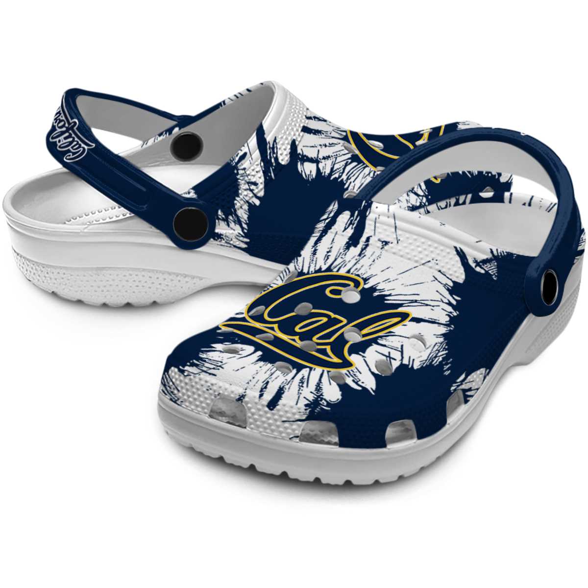 California Golden Bears NCAA Sport Crocs Crocband Clogs Shoes Comfortable For Men Women and Kids - Image 3