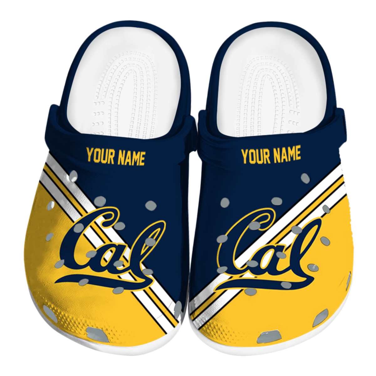 California Golden Bears NCAA Sport Crocs Crocband Clogs Shoes Comfortable For Men Women and Kids