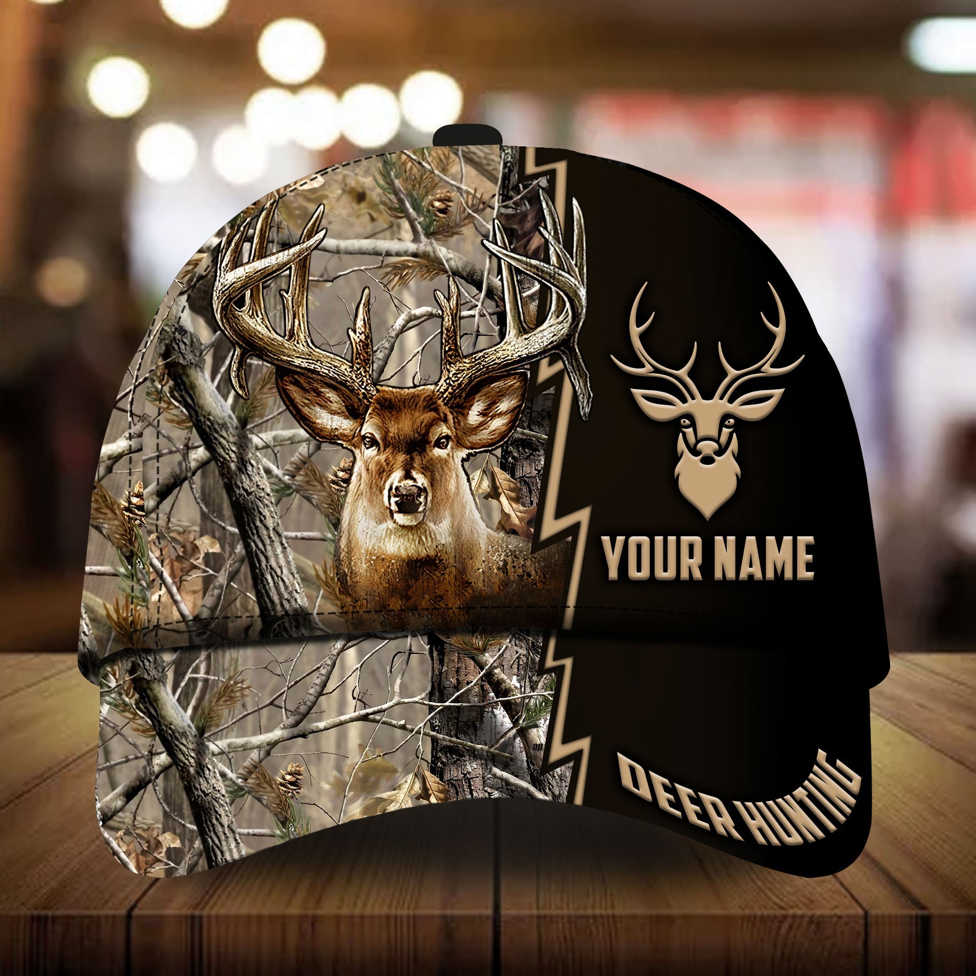 Camo Deer Hunting Hats 3D Multicolored Personalized Trucker Hats Custom Hats Gifts For Men & Women