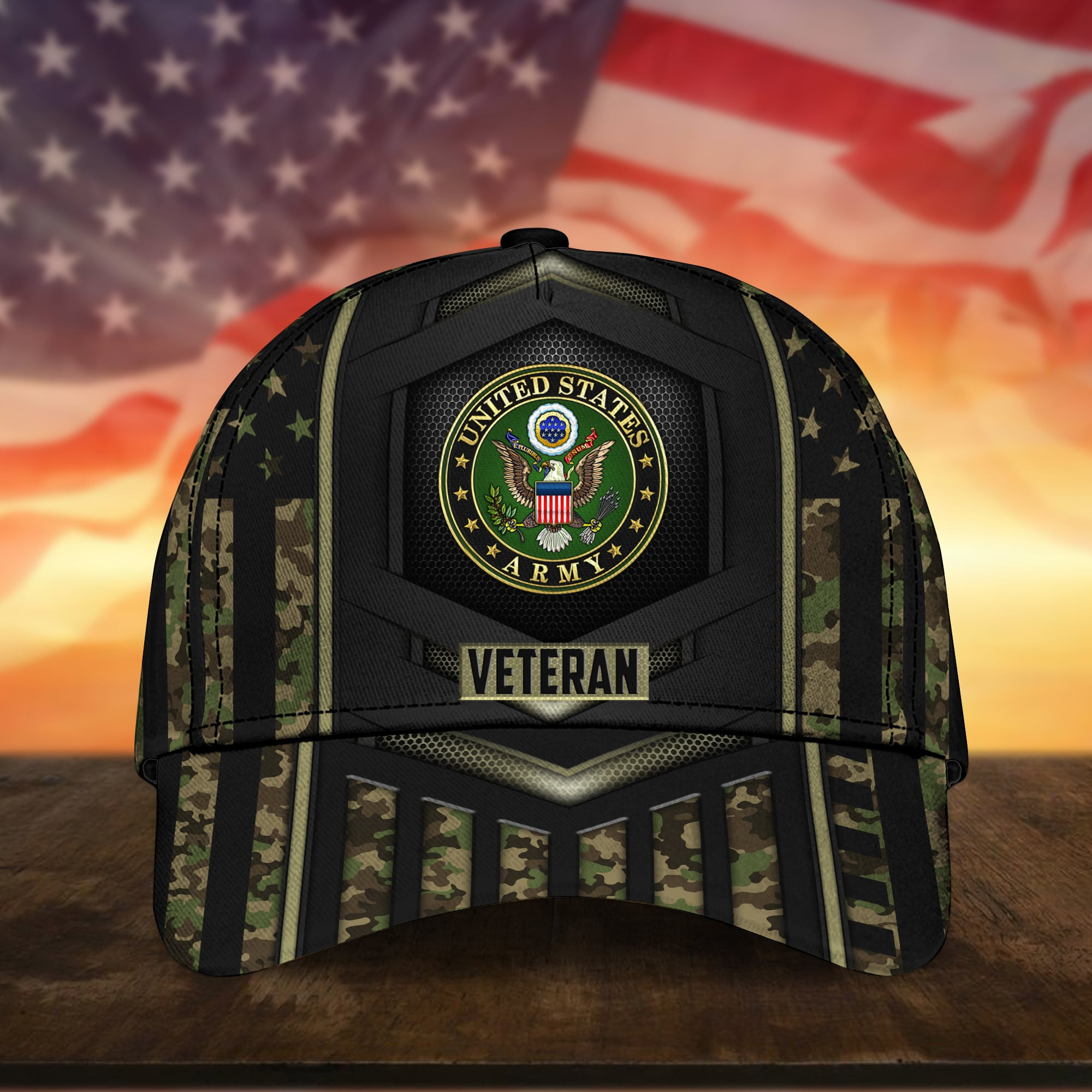 Camor Soliders U.S Army Veteran Cap Camor Cap Trucker Hats Custom Hats Gifts For Men & Women