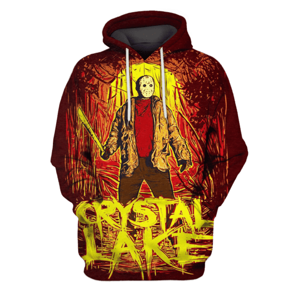 Camp Crystal Lake Friday the 13th 3D All Over Print Hoodie, Zip Hoodie