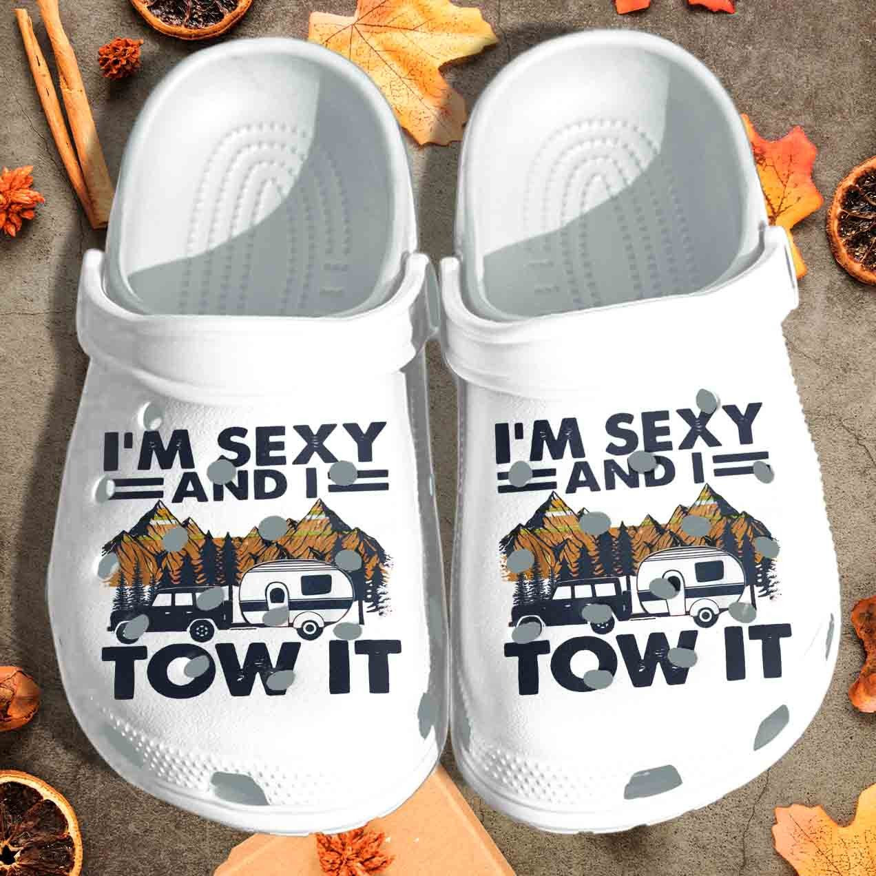Camping Bus Shoes - Sexy And Tow It clog Gift For Men Son