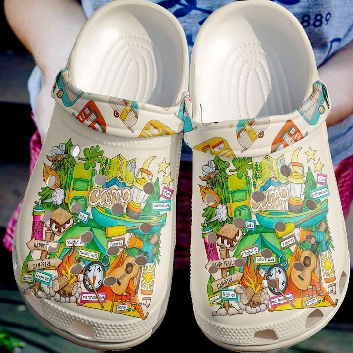Camping Happy Campfire clog Shoes