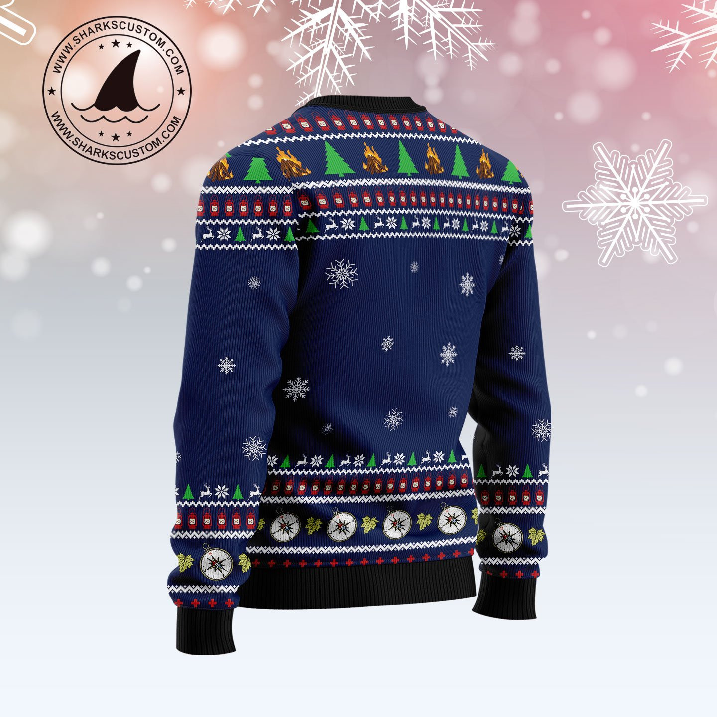 Camping I Hate People Ugly Christmas Sweater Adult 3D Funny Matching for family - Image 2