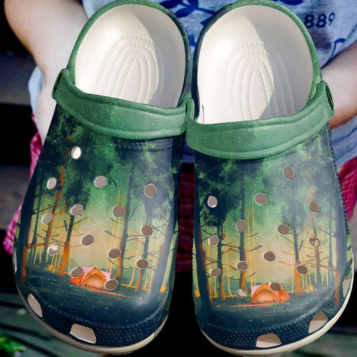 Camping In The Woods Classic Clogs Shoes