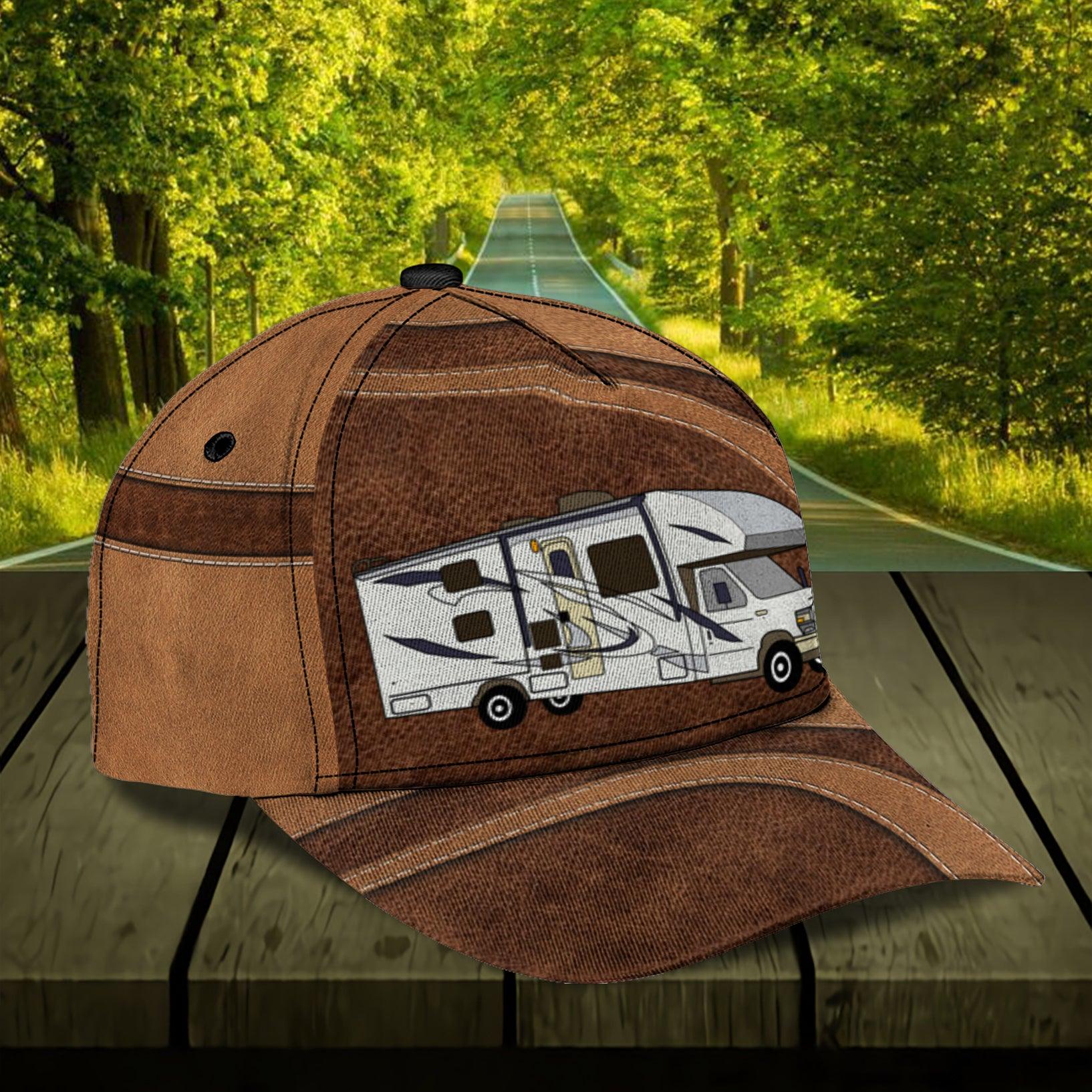 Camping Personalized Classic Cap, Personalized Gift for Camping Lovers Trucker Hats Custom Hats Gifts For Men & Women