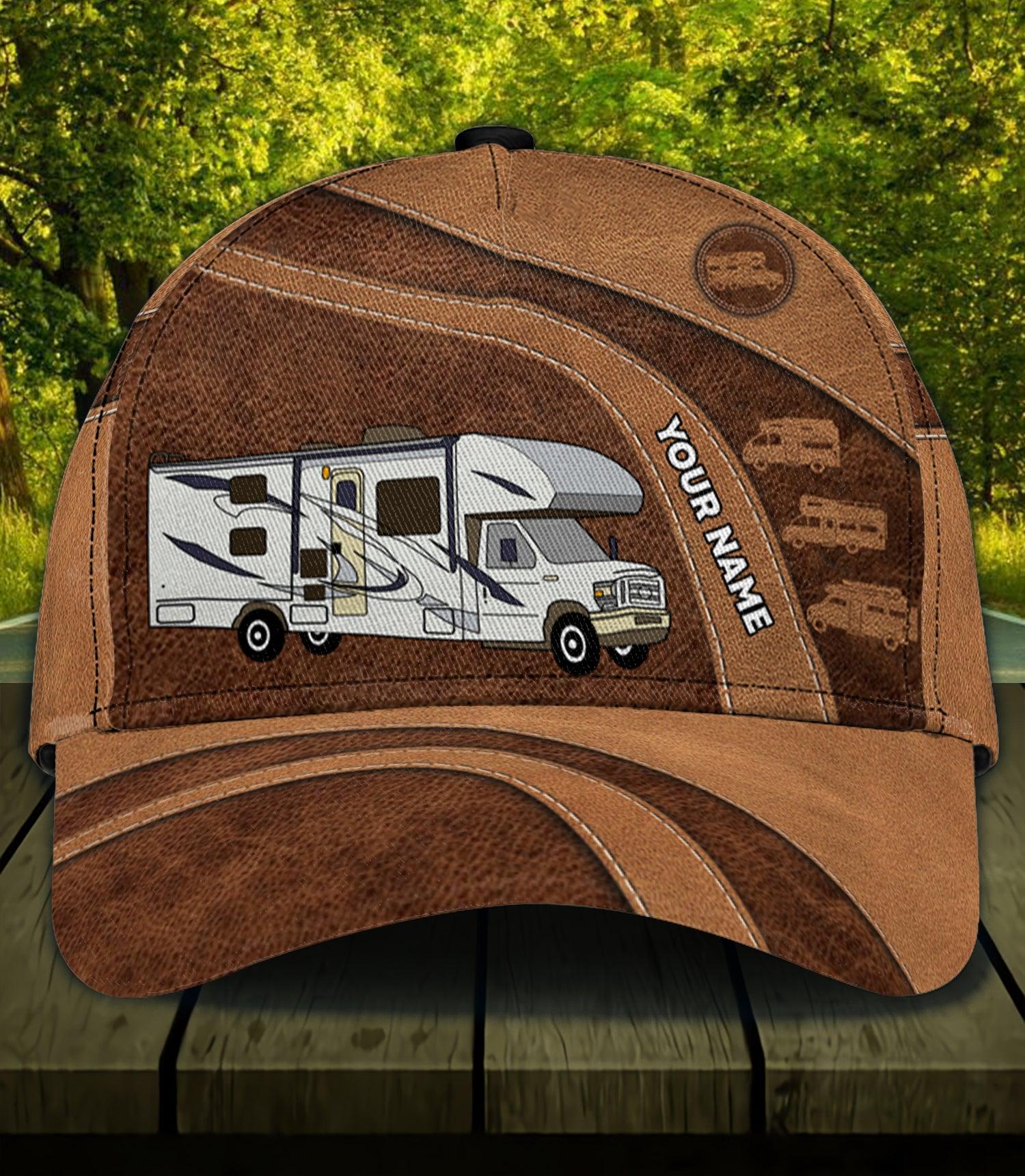 Camping Personalized Classic Cap, Personalized Gift for Camping Lovers Trucker Hats Custom Hats Gifts For Men & Women