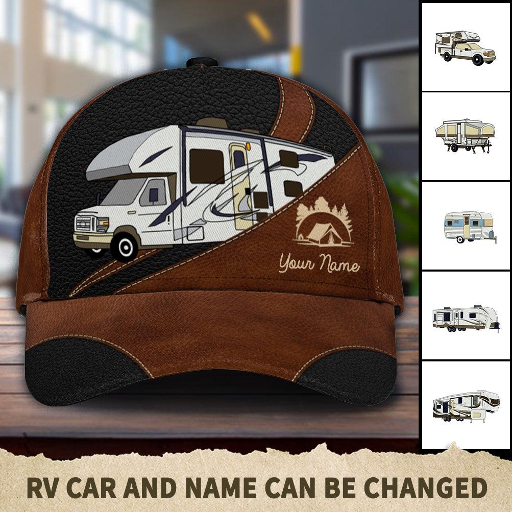 Camping Personalized Classic Cap, Personalized Gift for Camping Lovers Trucker Hats Custom Hats Gifts For Men & Women