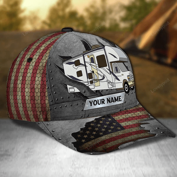 Camping Scratches Personalized Classic Cap, Gift for Camping Lovers hat for men and women Trucker Hats Custom Hats Gifts For Men & Women