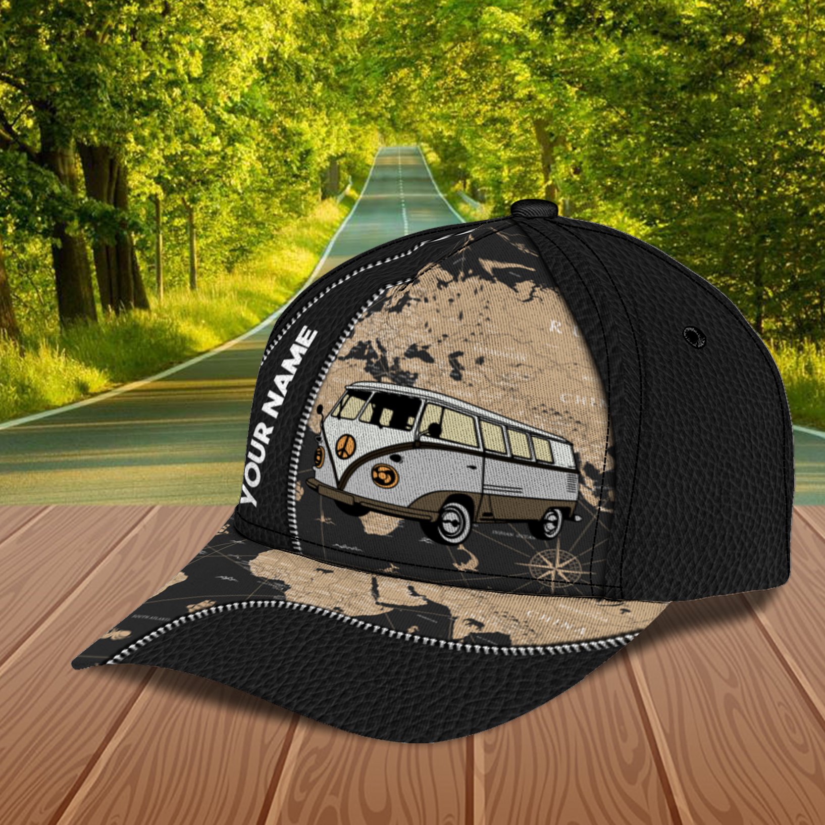 CampingPersonalized Camping Classic Cap, Gift for Camping Lovers Trucker Hats Custom Hats Gifts For Men & Women