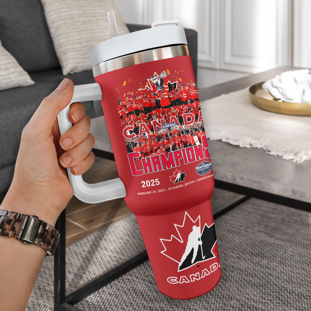 Canada 2025 4 Nations Face-Off Custom Stanley Cup 40 oz 30 oz Tumbler With HandleTVC2301246 - Image 2