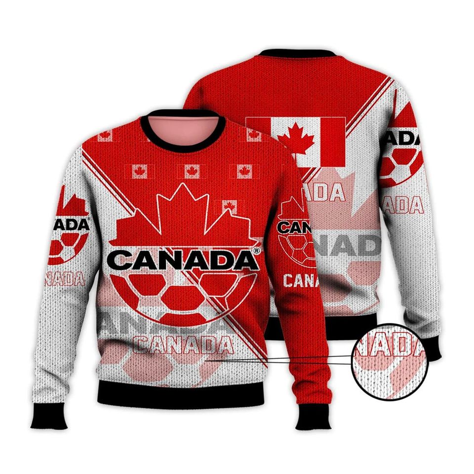 Canada National Soccer Team Christmas Sweater