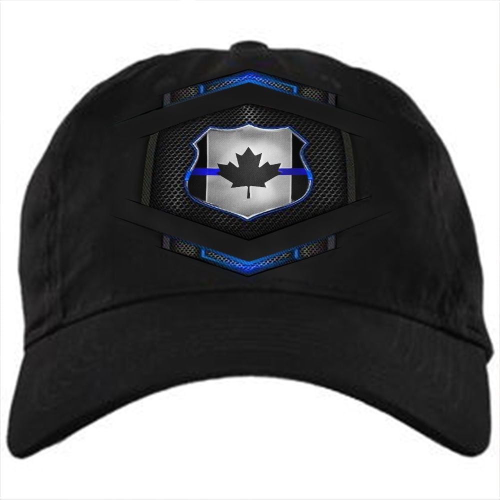 Canada Thin Blue Line Badge Baseball Hat Thin Blue Line Canadian Flag Cap Merch Trucker Hats Custom Hats Gifts For Men & Women