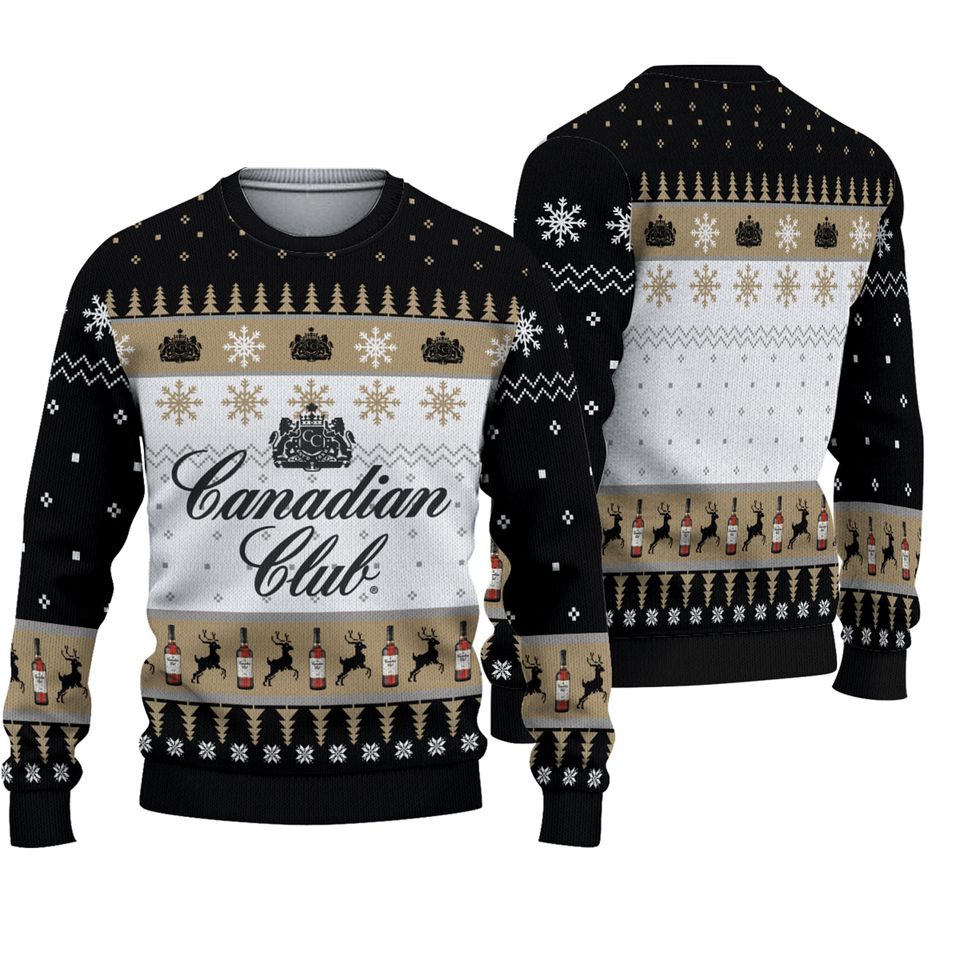Canadian Club Beer Ugly Christmas Sweater