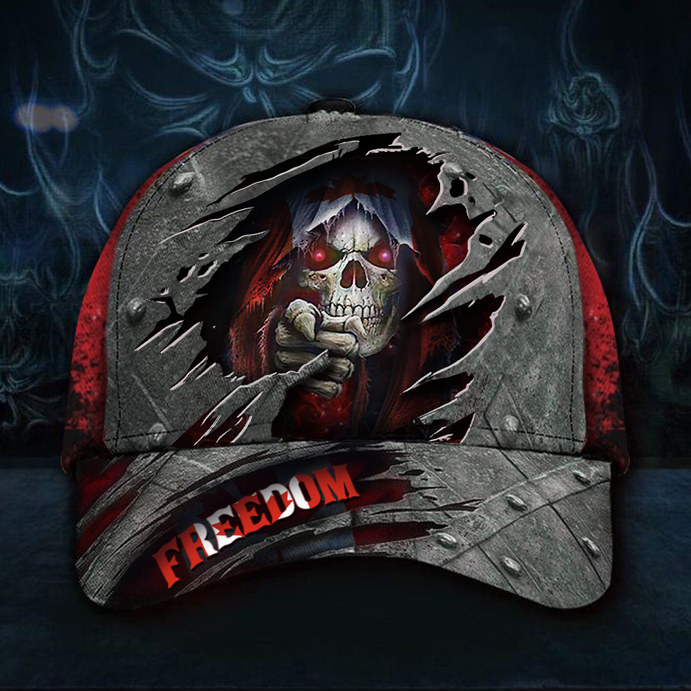 Canadian Skull Freedom Convoy Hat Support Truck Drivers For 2022 Vintage Caps Men Trucker Hats Custom Hats Gifts For Men & Women
