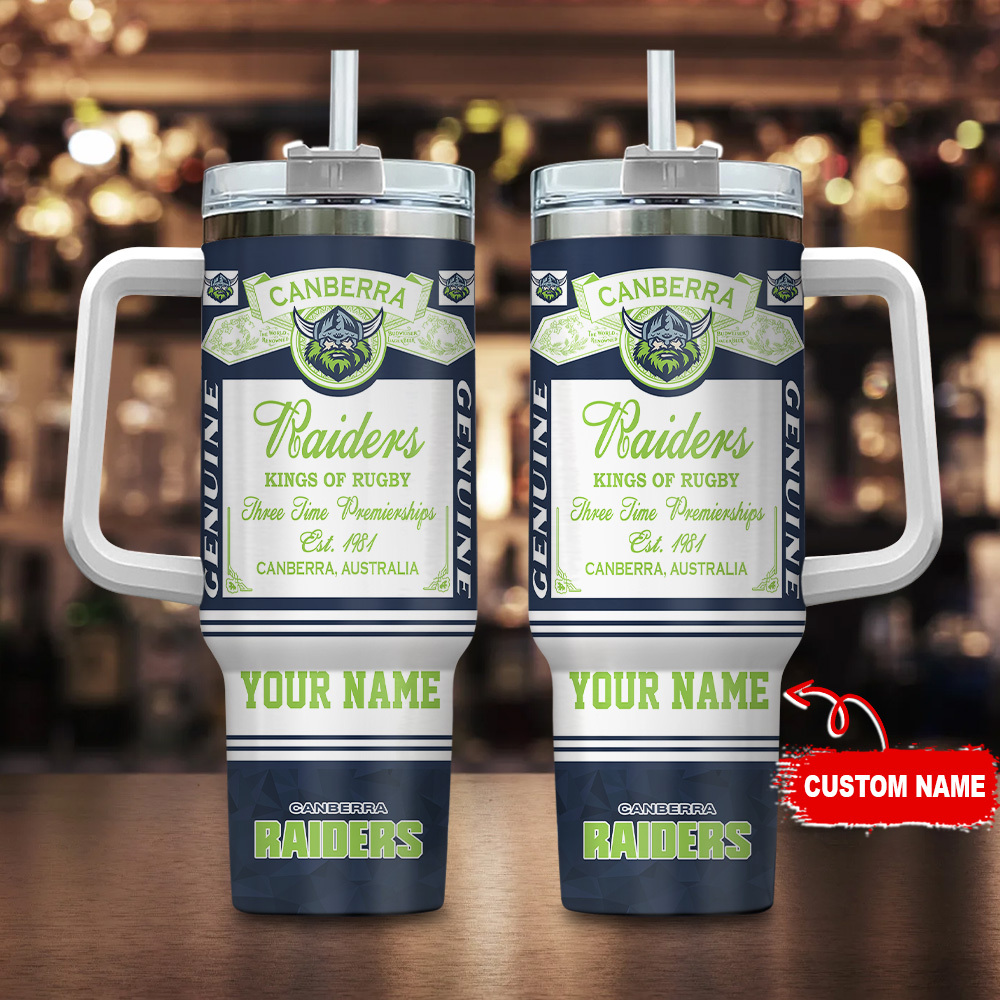 Canberra Raiders Kings of Rugby NRL Custom Stanley Cup 40 oz 30 oz Tumbler With HandleTVC230113