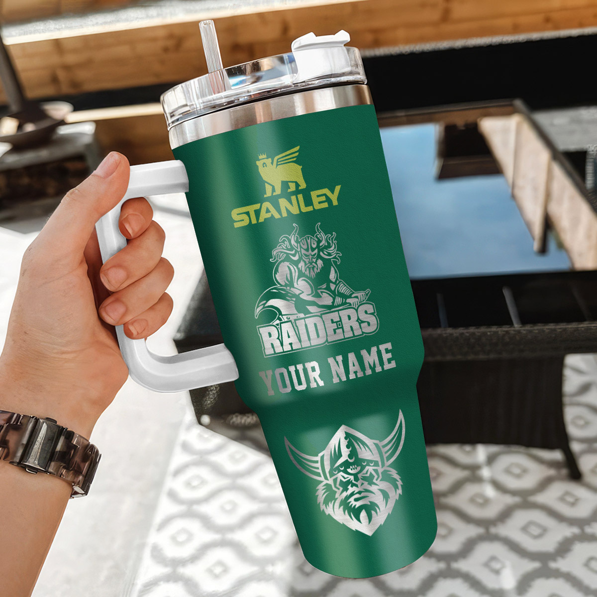 Canberra Raiders NRL Custom Stanley Cup 40 oz 30 oz Tumbler With HandleTVC230113 - Image 3