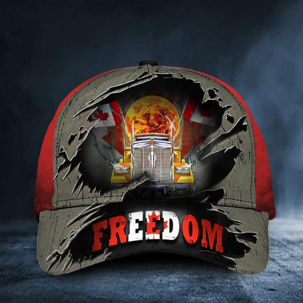 Candadian Trucker Freedom Convoy 2022 Hat Support Canadian Drivers Protest Merchandise Trucker Hats Custom Hats Gifts For Men & Women