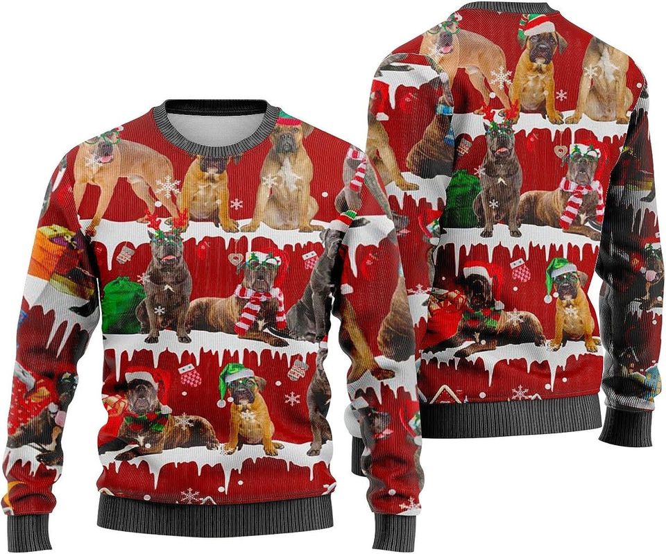Cane Corso Sweater Christmas Sweatshirt Holiday Party - Image 7