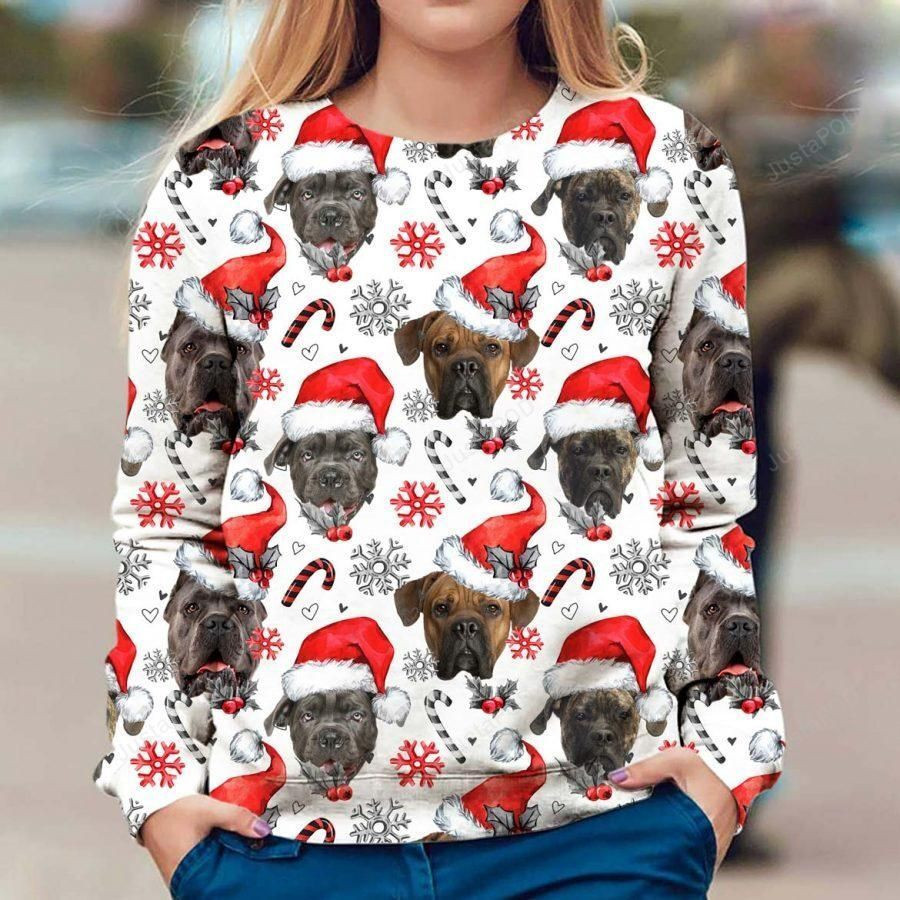 Cane Corso Ugly Christmas Sweater Adult 3D Funny Matching for family