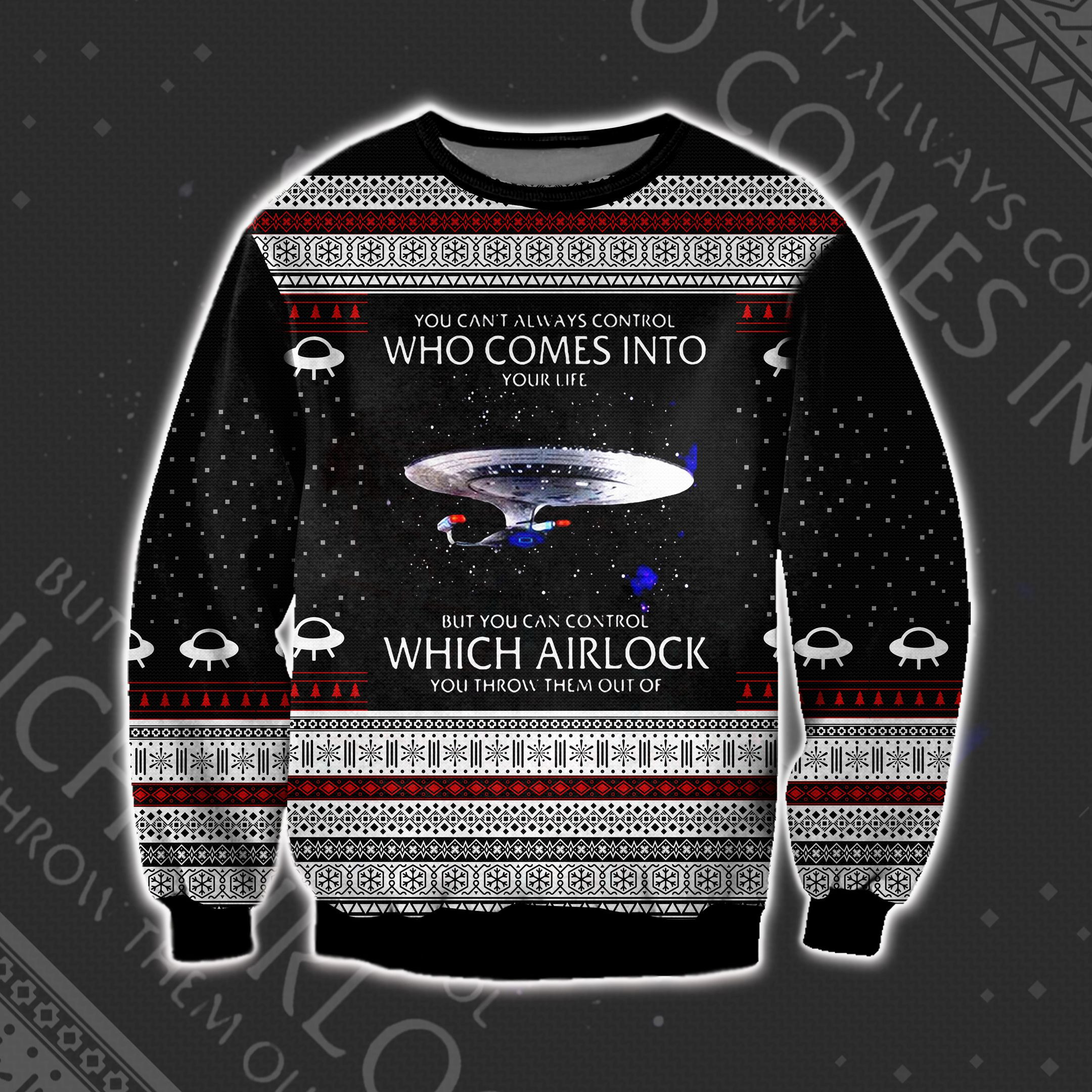Can'T Always Control Who Comes Into Life 3D Print Ugly Christmas Sweater Adult 3D Funny Matching for family