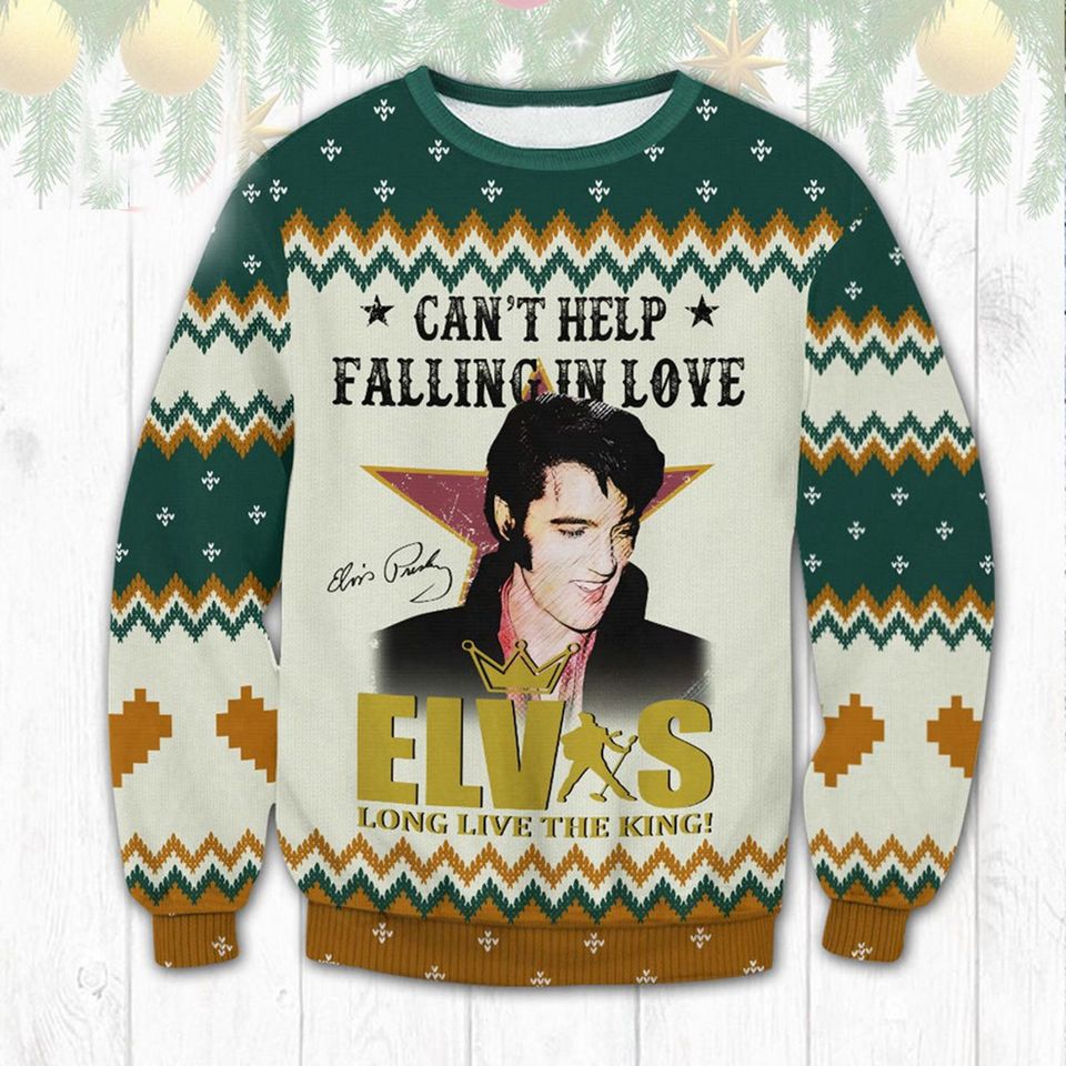 Can't Help Falling In Love Ugly Christmas Sweater