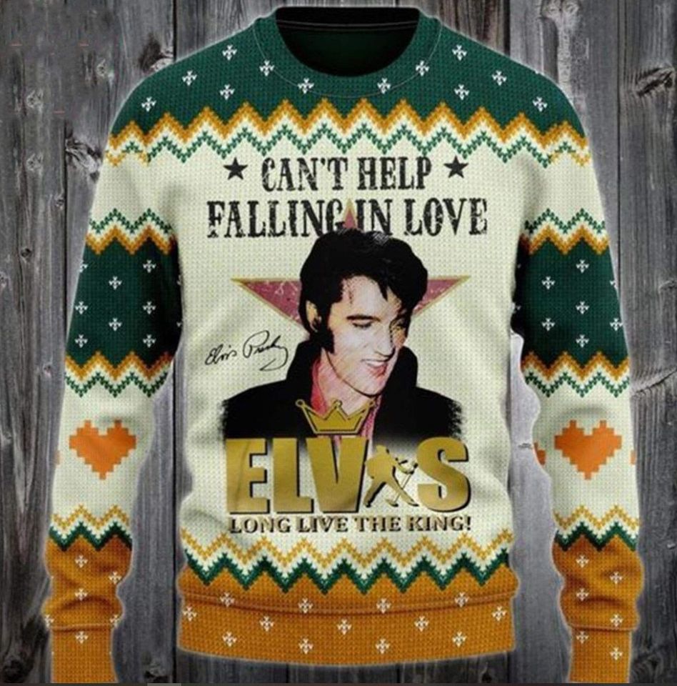 Cant Help Falling In Love Ugly Christmas Sweater