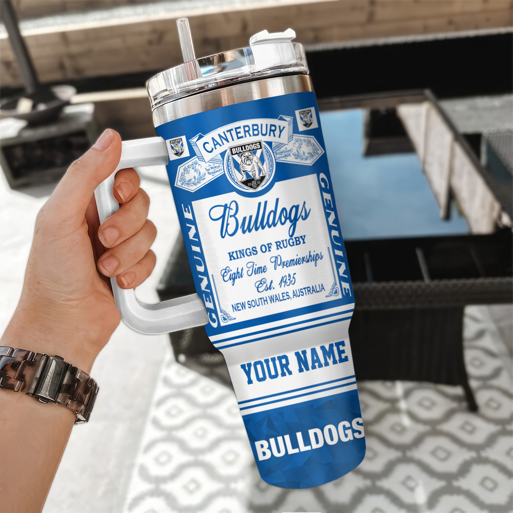 Canterbury-Bankstown Bulldogs Kings of Rugby NRL Custom Stanley Cup 40 oz 30 oz Tumbler With HandleTVC230114 - Image 3