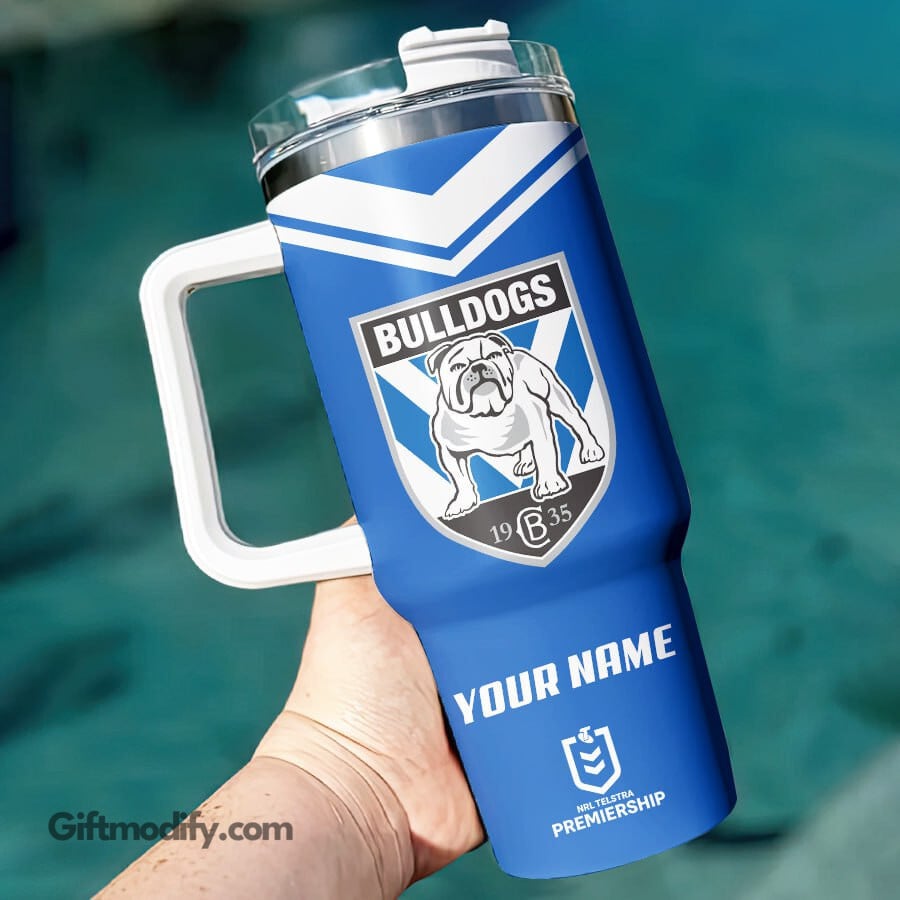Canterbury-Bankstown Bulldogs NRL Custom Stanley Cup 40 oz 30 oz Tumbler With HandleTVC2301182
