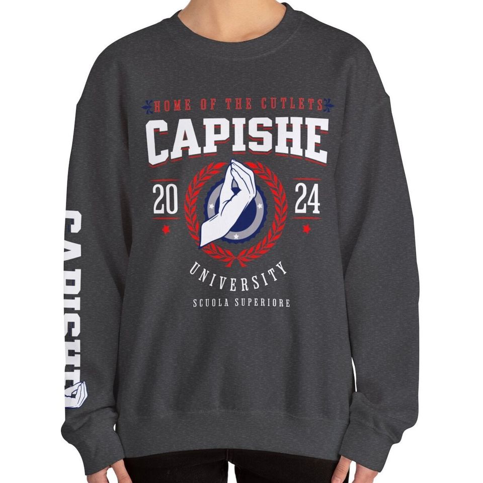 Capishe University Sweatshirt tommy cutlets fan, Devito sweater