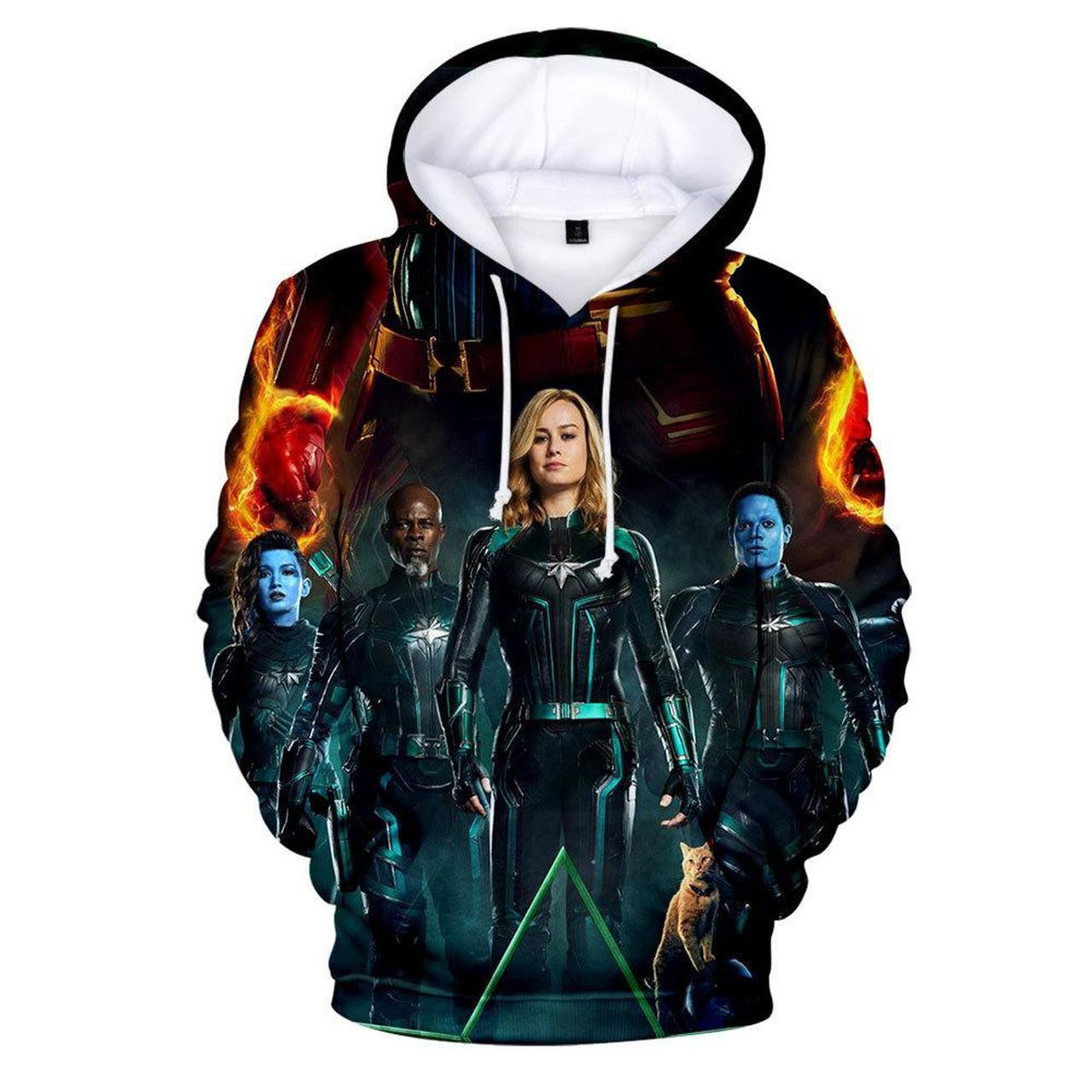 Captain Marvel Carol Danvers 3D All Over Print Hoodie, Zip Hoodie
