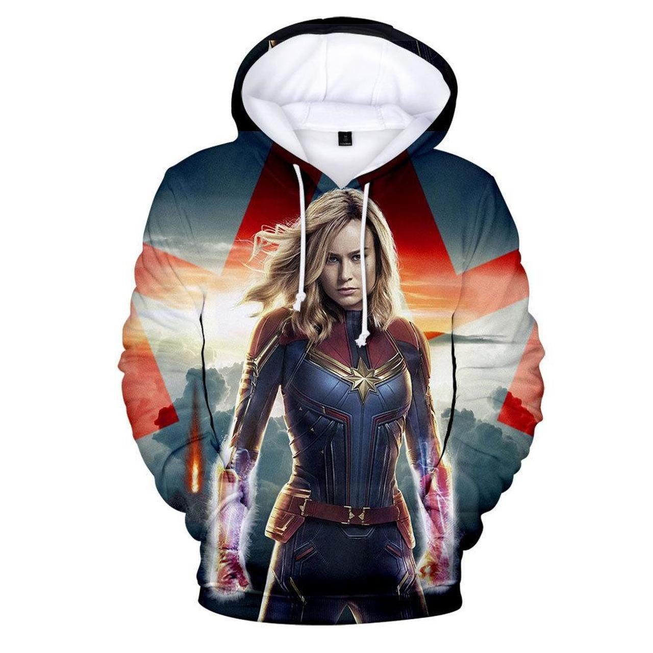 Captain Marvel Carol Danvers 3D All Over Print Hoodie, Zip Hoodie