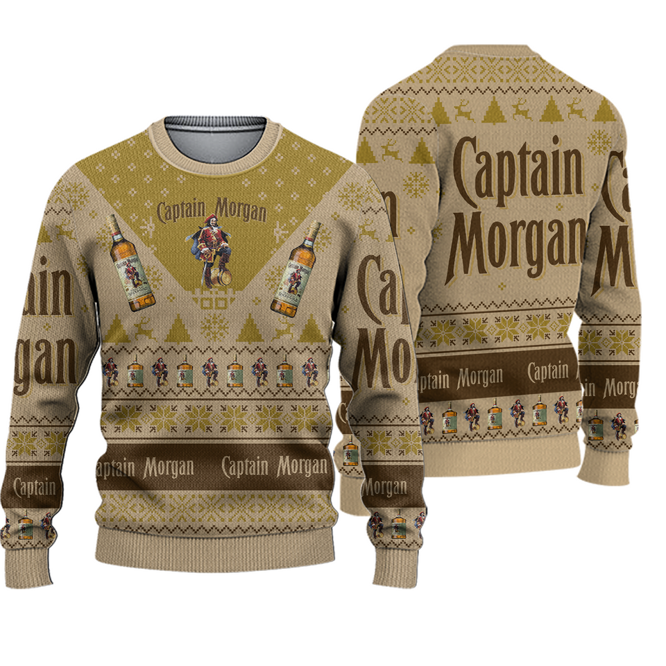 Captain Morgan Ugly Sweater, Captain Morgan Christmas Sweater